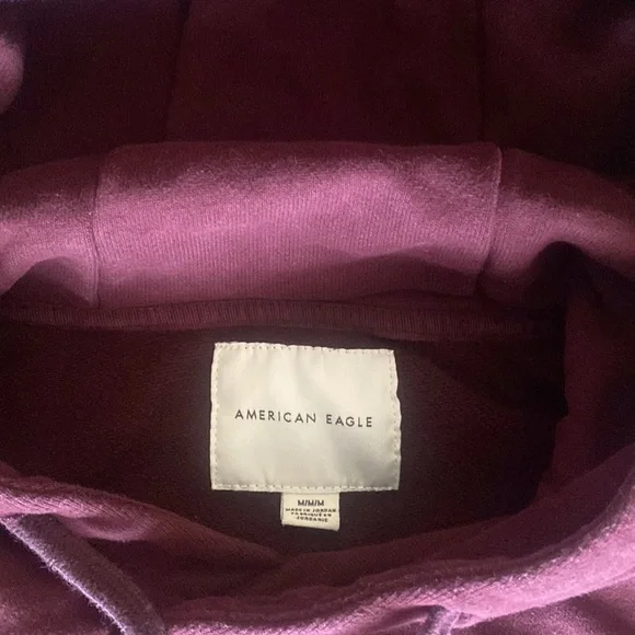 Maroon American Eagle hoodie - Picture 4 of 4